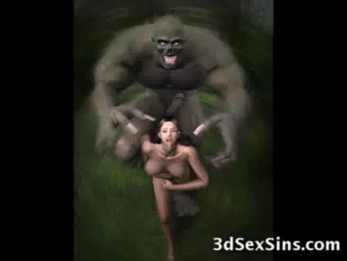 3D Lara Croft Jizzed By An Ogre! : XXXBunker.com Porn Tube