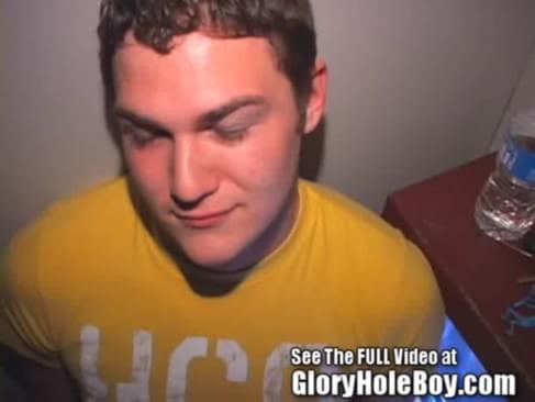 Tyler Sucks Cock And Swallows Cum At The Glory Hole