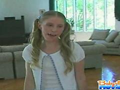 Playful Kyla Sucks Monster Cock While At Work