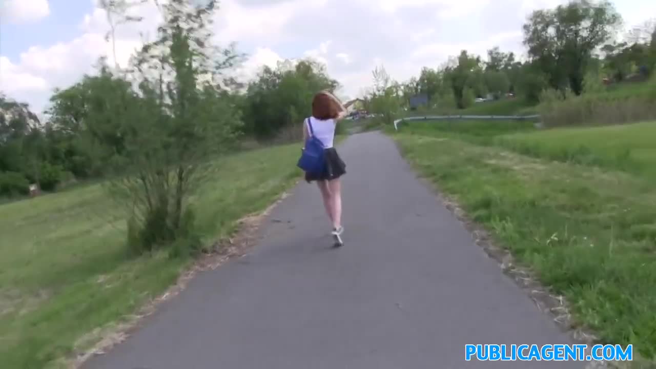 Redhead Student Fucked On A Hill