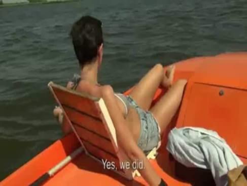 Slim Brunette Amateur Babe Fucked Hard In the Speed Boat
