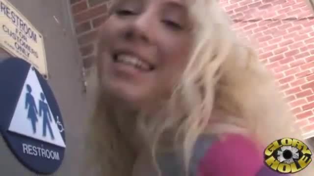 Nicki Blue Taking A Huge Black Gloryhole Cock