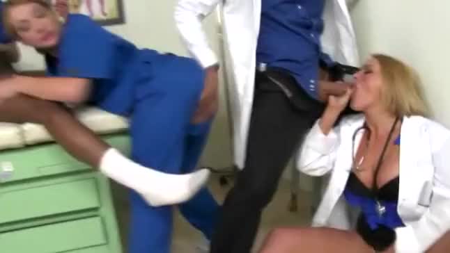 CFNM Nurses Jerk Off Patients Cock.