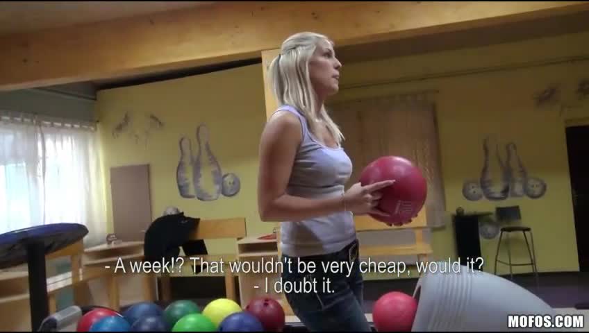 Czech Slut Stuffed In The Bowling Alley