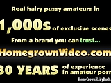 Homegrownhairybush Brunette Gets Her Hairy Pussy Slammed