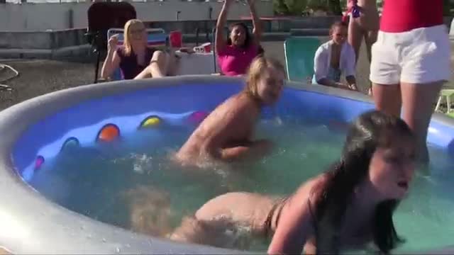 Nude Lesbians In Pool Fight XXXBunkercom Porn Tube